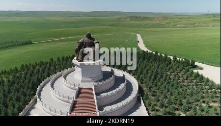 Inner Mongolia ovest ujimqin: Erano ulam santuario buddista wutai Foto Stock