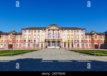 Bruchsal, Germania - 30 giugno 2022: Castello di Bruchsal Castello barocco Travel Architecture a Bruchsal, Germania. Foto Stock