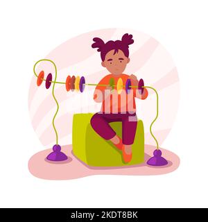 Conteggio di dieci illustrazioni vettoriali isolate di cartoni animati. Illustrazione Vettoriale