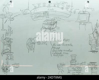 Lolita, 1962, productio ndesign sketch. Foto Stock