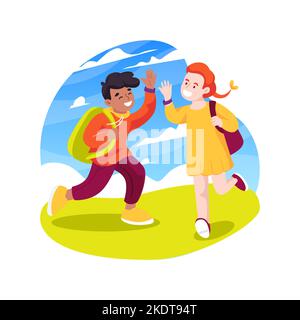 Braccialetti di emergenza disegno isolato del vettore del cartone animato. Illustrazione Vettoriale