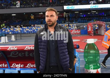 Napoli, Italia. 08th Nov 2022. Paolo Zanetti Coach of Empoli Football Club durante la Serie Una partita tra SSC Napoli e Empoli Football Club allo Stadio Diego Armando Maradona Credit: Live Media Publishing Group/Alamy Live News Foto Stock