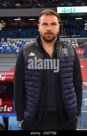 Napoli, Italia. 08th Nov 2022. Paolo Zanetti Coach of Empoli Football Club durante la Serie Una partita tra SSC Napoli e Empoli Football Club allo Stadio Diego Armando Maradona Credit: Live Media Publishing Group/Alamy Live News Foto Stock