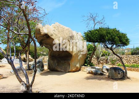 Casibari formazione rocciosa, sull'isola di Aruba, nei Caraibi Foto Stock