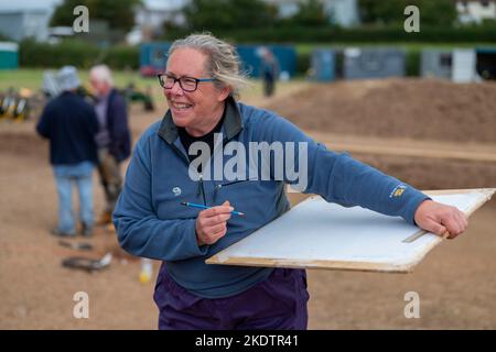 Foto di Jim Wileman - Ipplepen Archeology Site, Università di Exeter, 2019. Foto Stock