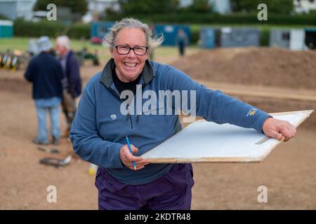 Foto di Jim Wileman - Ipplepen Archeology Site, Università di Exeter, 2019. Foto Stock