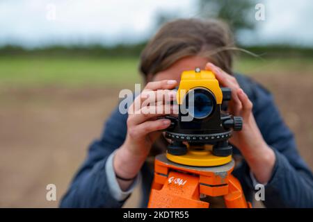 Foto di Jim Wileman - Ipplepen Archeology Site, Università di Exeter, 2019. Foto Stock