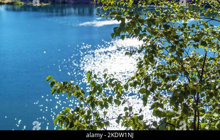 Cava di Pugarevsky . Regione di Vsevolozhsk Leningrad Foto Stock