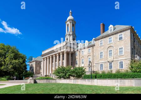 Il campus della Penn state University in primavera giorno di sole, state College, Pennsylvania. Foto Stock