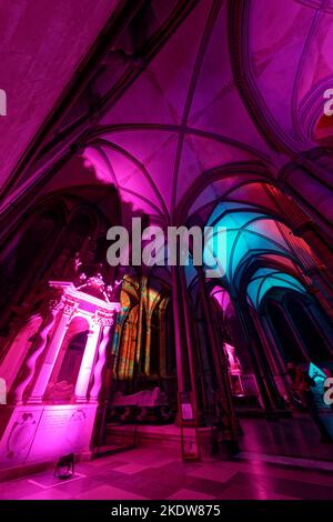 Cattedrale di Salisbury, Sarum Lights: Renaissance, novembre 2022 Foto Stock