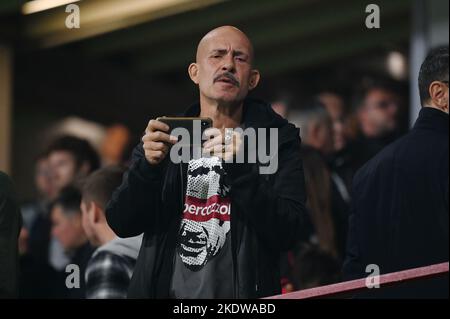 Stadio Giovanni Zini, Cremona, Italia, 08 novembre 2022, Attore gianmarco tognazzi durante US Cremonese vs AC Milan - calcio italiano Serie A match Foto Stock