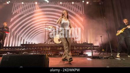 Edimburgo, Scozia 8th novembre 2022. Sigrid suona in una sala Usher a Edimburgo sulla gamba britannica del suo tour How To Let Go. Foto Stock