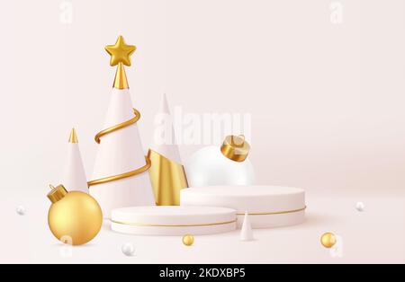 3d design natalizio, Illustrazione Vettoriale