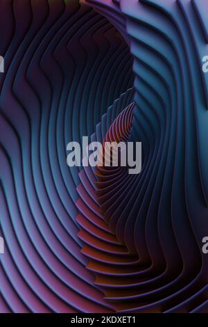 Splendido Abstract colorato vortice sfondo moderno. Onda dinamica Starburst. illustrazione del rendering 3D modello di sfondo per il design. Foto Stock