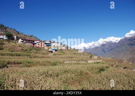 Il villaggio di Juphal in Nepal Foto Stock