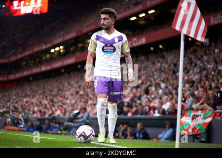 Ramon Rodriguez 'Monchu' di Real Valladolid durante il campionato spagnolo la Liga partita di calcio tra Athletic Club e Real Valladolid CF il 8 novembre 2022 allo stadio San Mames di Bilbao, Spagna - Foto: Ricardo Larreina/DPPI/LiveMedia Foto Stock