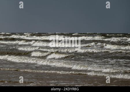 Golfo di riga, Mar Baltico in inverno. Foto Stock