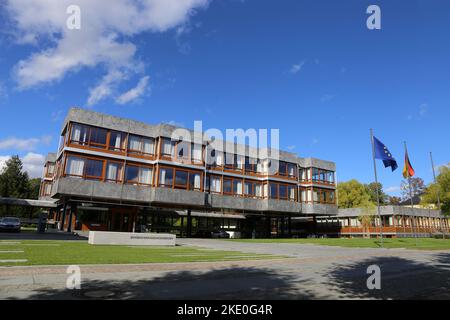 Corte costituzionale federale (Bundesverfassungsgericht) a Karlsruhe, Germania Foto Stock