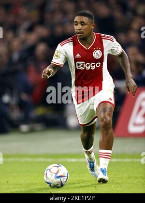 AMSTERDAM - Steven Bergwijn di Ajax durante la partita olandese di Eredivie tra AFC Ajax e Vitesse alla Johan Cruijff Arena il 9 novembre 2022 ad Amsterdam, Paesi Bassi. ANP MAURICE VAN STEEN Foto Stock