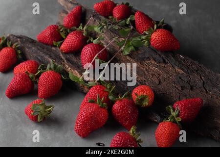 fragole ben selezionate Foto Stock