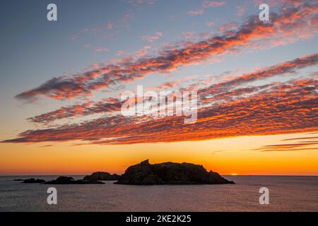 Sleepy Cove al tramonto, Crow Head, Terranova e Labrador NL, Canada Foto Stock