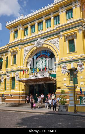 Ufficio postale di ho Chi Minh City Vietnam Foto Stock