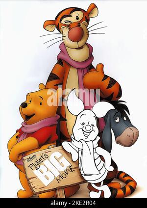 IL GRANDE FILM DI PIGLET, WINNIE THE POOH, TIGGER, PIGLET, EEYORE, 2003 Foto Stock