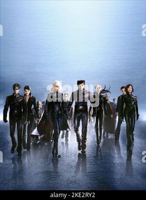 MARSDEN,HU,STEWART,BERRY,ASHMORE,JACKMAN,MCKELLEN,ROMIJN-STAMOS,STANFORD,JANSSEN, X-Men 2, 2003 Foto Stock