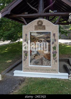 Condimento tradizionale nel villaggio di Ashford in the Water, Derbyshire, Regno Unito Foto Stock