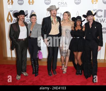 Nashville, Tennessee, Stati Uniti. 9th Nov 2022. Midland agli arrivi per la Country Music Association 56th Annual CMA Awards, Bridgestone Arena, Nashville, TN 9 novembre 2022. Credit: MORA/Everett Collection/Alamy Live News Foto Stock