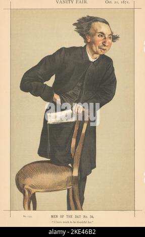VANITY FAIR SPY CARTONE ANIMATO Rev Charles Voysey 'ho molto da ringraziare per' 1871 Foto Stock
