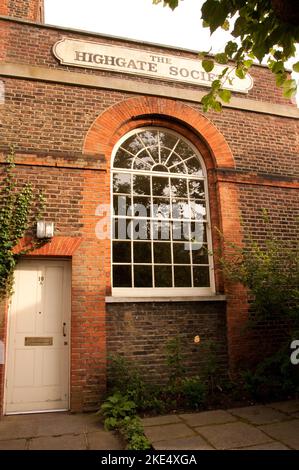 The Highgate Society, Highgate, Londra, Regno Unito. Esiste per conservare il carattere di Highgate Village Foto Stock