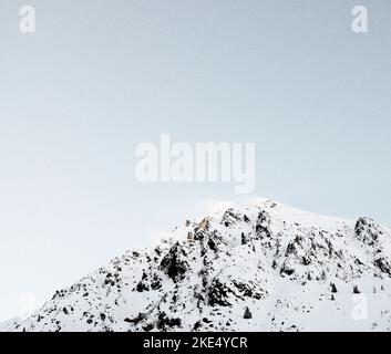 Alpi Marittime innevate, Cuneo, Piemonte, Italia Foto Stock