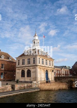 The Custom House, Purfleet Quay, King's Lynn, Norfolk, Inghilterra Foto Stock