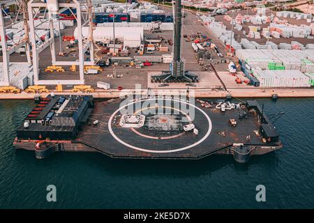Un'antenna di Cape Canaveral in Florida, Stati Uniti. Foto Stock
