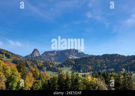 Suisse, Svizzera, Vaud, Waadt, Canton Vaud, Kanton Waadt, Vaud, Waadt, automne, Herbst, autunno, Montreux, ville, Stadt, Città, città, Son Foto Stock