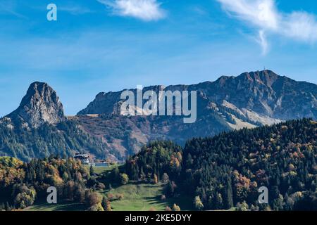 Suisse, Svizzera, Vaud, Waadt, Canton Vaud, Kanton Waadt, Vaud, Waadt, automne, Herbst, autunno, Montreux, ville, Stadt, Città, città, Son Foto Stock
