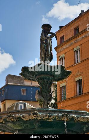 Fontana della città vecchia a Tolosa Foto Stock