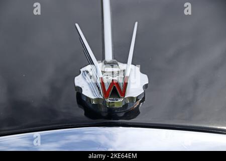 Tappo e simbolo del radiatore Wolseley Foto Stock