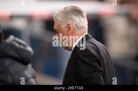 Madrid, Spagna. 10th Nov 2022. La Liga incontro di calcio spagnolo la Liga Real Madrid vs Cadice allo stadio Santiago Bernabeu, 10 novembre 2022. Ancelotti 900/Cordon Press Credit: CORDON PRESS/Alamy Live News Foto Stock