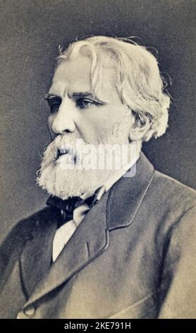 Ivan Sergeyevich Turgenev (1818 – 1883) romanziere russo, scrittore di storia, poeta, drammaturgo. Foto Stock