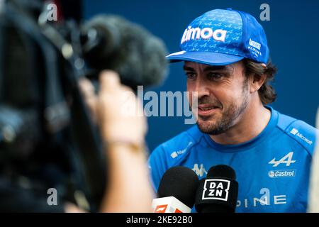 SP - Sao Paulo - 11/10/2022 - FORMULA 1 GP BRASILE 2022, FORMULA 1 DISEMBARKS A SAO PAULO - Fernando Alonso. Foto: Duda Bairros/AGIF/Sipa USA Foto Stock