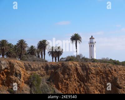 Faro Point Vincente a Rancho Palos Verdes, California, Stati Uniti Foto Stock