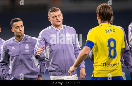 10th novembre 2022; Stadio Santiago Bernabeu, Madrid, la Liga Santander, Real Madrid CF contro Cadice CF; toni Kroos Foto Stock