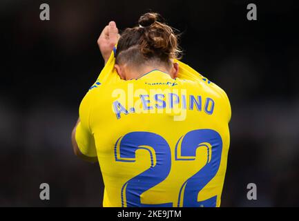 Madrid, Spagna. 10th Nov 2022. La Liga incontro di calcio spagnolo la Liga Real Madrid vs Cadice allo stadio Santiago Bernabeu, 10 novembre 2022. Espino 900/Cordon Press Credit: CORDON PRESS/Alamy Live News Foto Stock