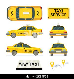 Giornata mondiale dei trasporti pubblici. Caratteri animati o oggetti vettoriali relativi a strade trafficate e simboli autostradali. Illustrazione Vettoriale