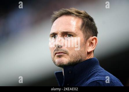 Foto del file datata 29-10-2022 del manager di Everton Frank Lampard, che a gennaio cercherà di trovare una soluzione ai loro problemi di goalscoring. Data di emissione: Venerdì 11 novembre 2022. Foto Stock