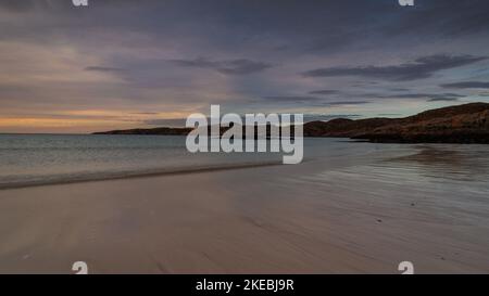 Achmelvich Bay nell'estremo nord della Scozia. Foto Stock