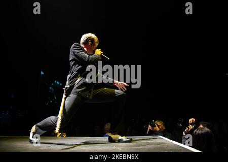 Fotografie di Franz Ferdinand che si esibisce all'OVO Hydro di Glasgow il 10th novembre 2022 Foto Stock