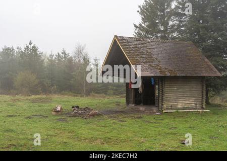 Europa, Germania, Germania meridionale, Baden-Wuerttemberg, Foresta Nera, Langmartskopfhütte vicino al Reichental nella Foresta Nera settentrionale Foto Stock